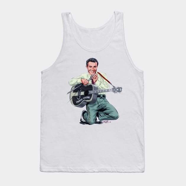 Faron Young - An illustration by Paul Cemmick Tank Top by PLAYDIGITAL2020